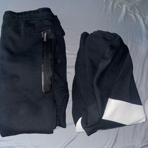 Black/White Men Nike Sportwear Tech Fleece